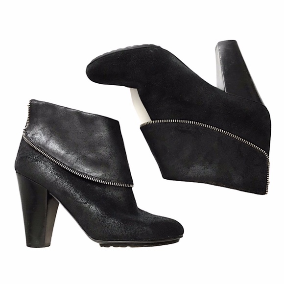 Michael Kors Shoes - MICHAEL KORS Burnished Leather Moto Ankle Boots